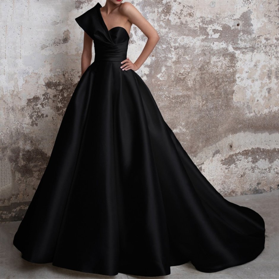 Роскошные черные вечерние платья