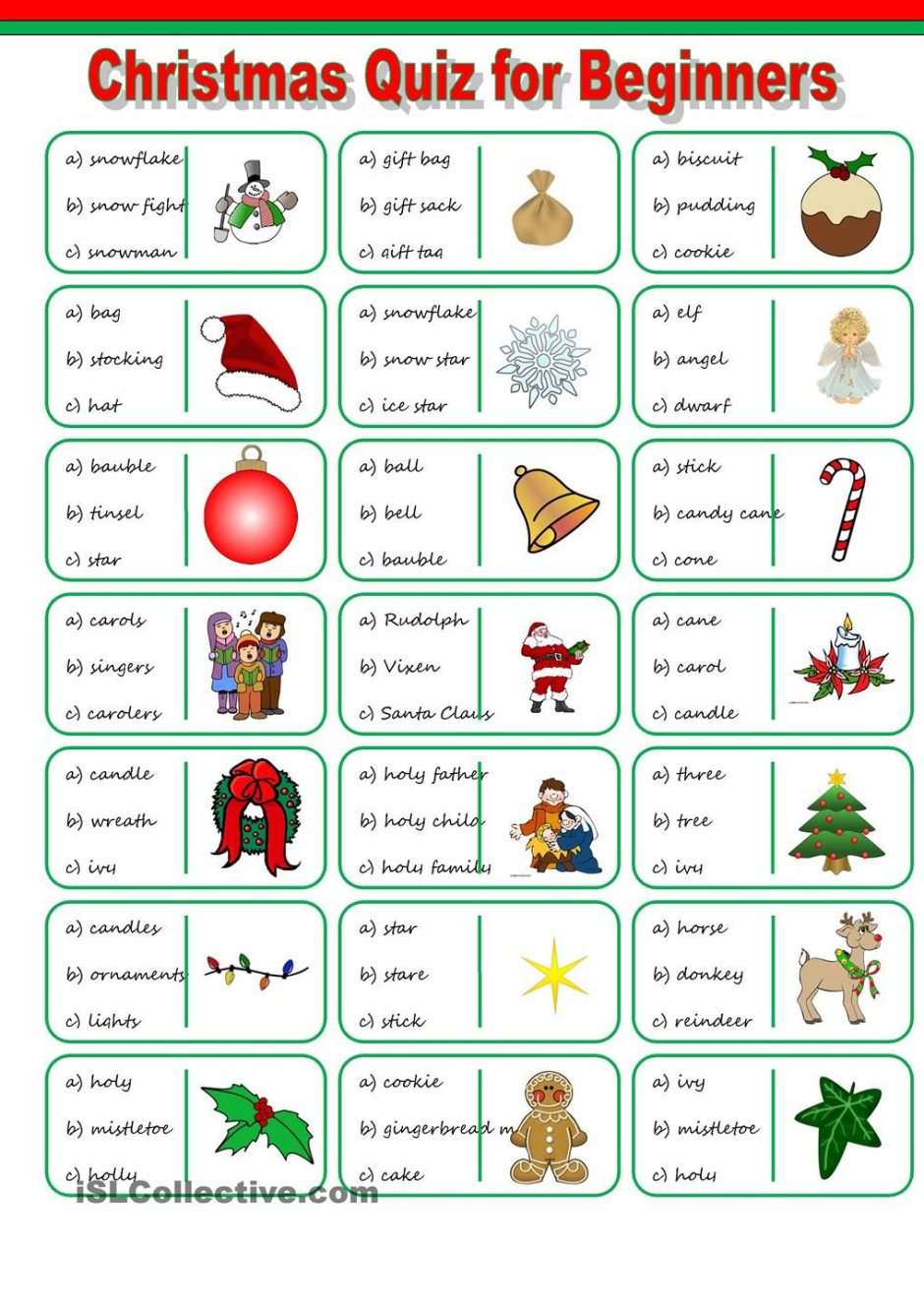 Английский язык Christmas activities for children