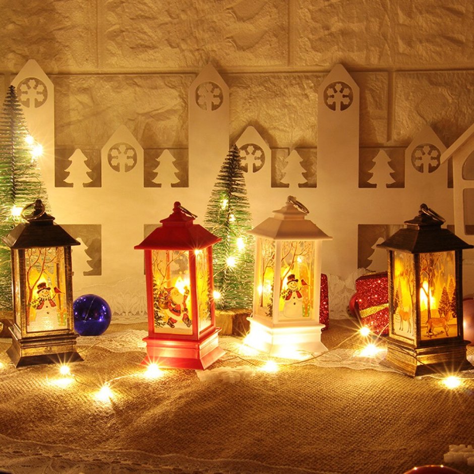 Свеча в домике декор