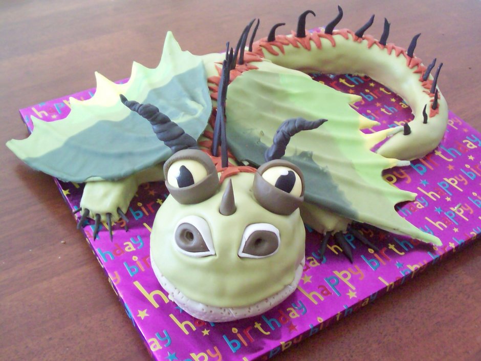 Торт на день рождения дракон