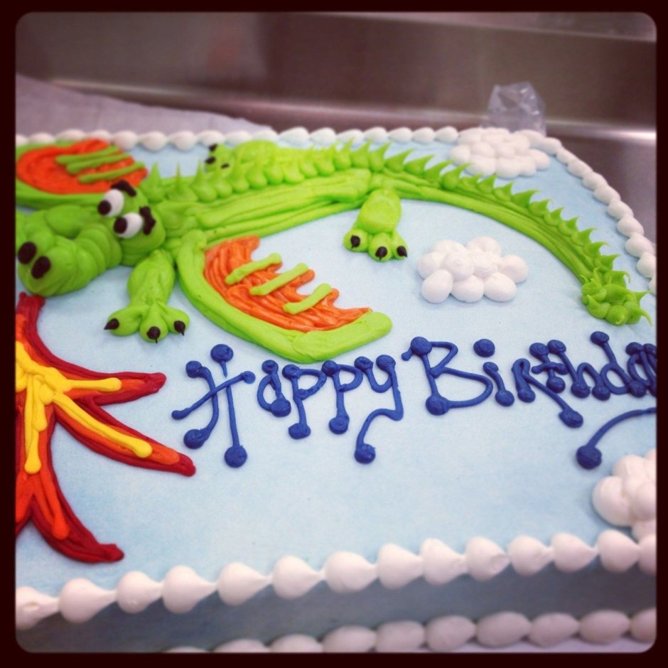 Торт с драконом для девочки 15 лет