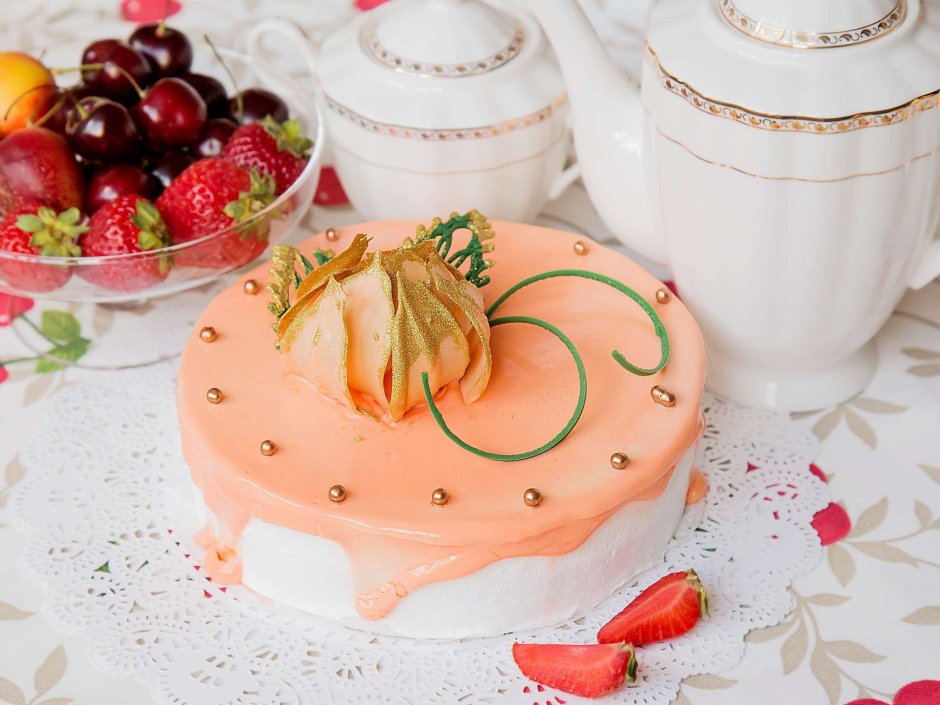 Тортик персиковый