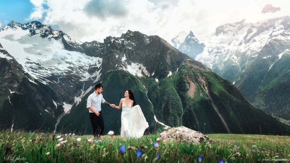Свадьба в горах Норвегии