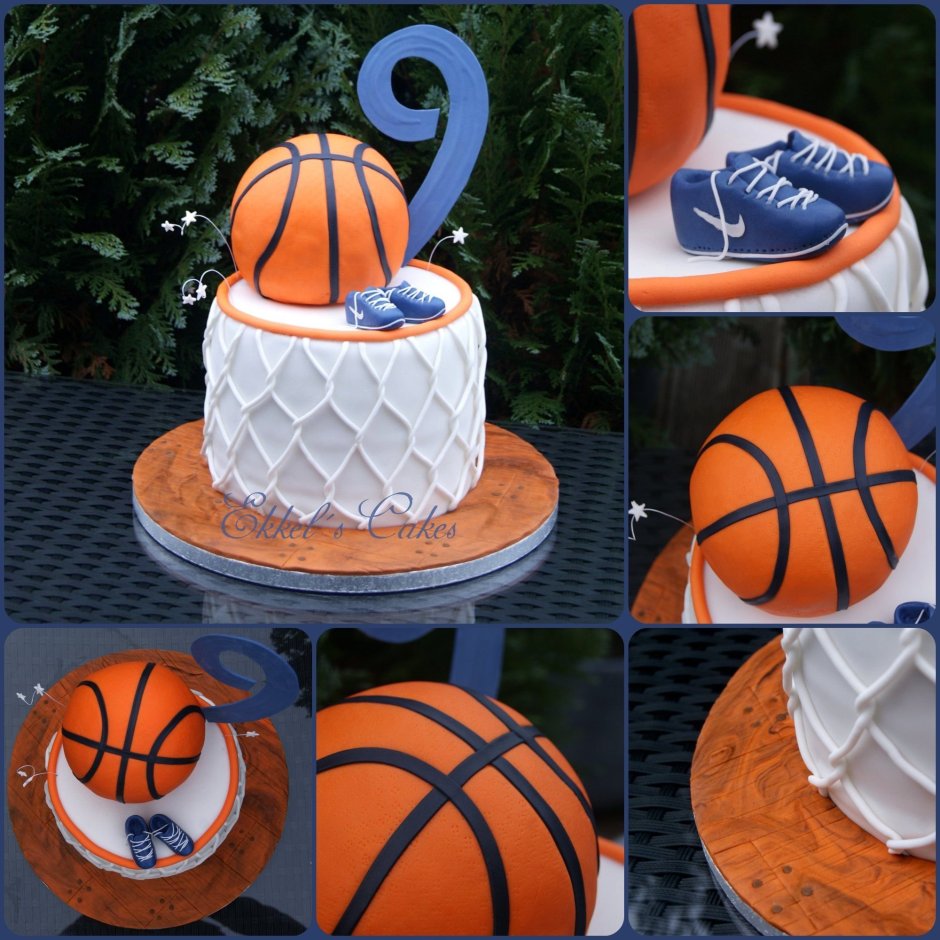 Торт с баскетболом сахарная бумага