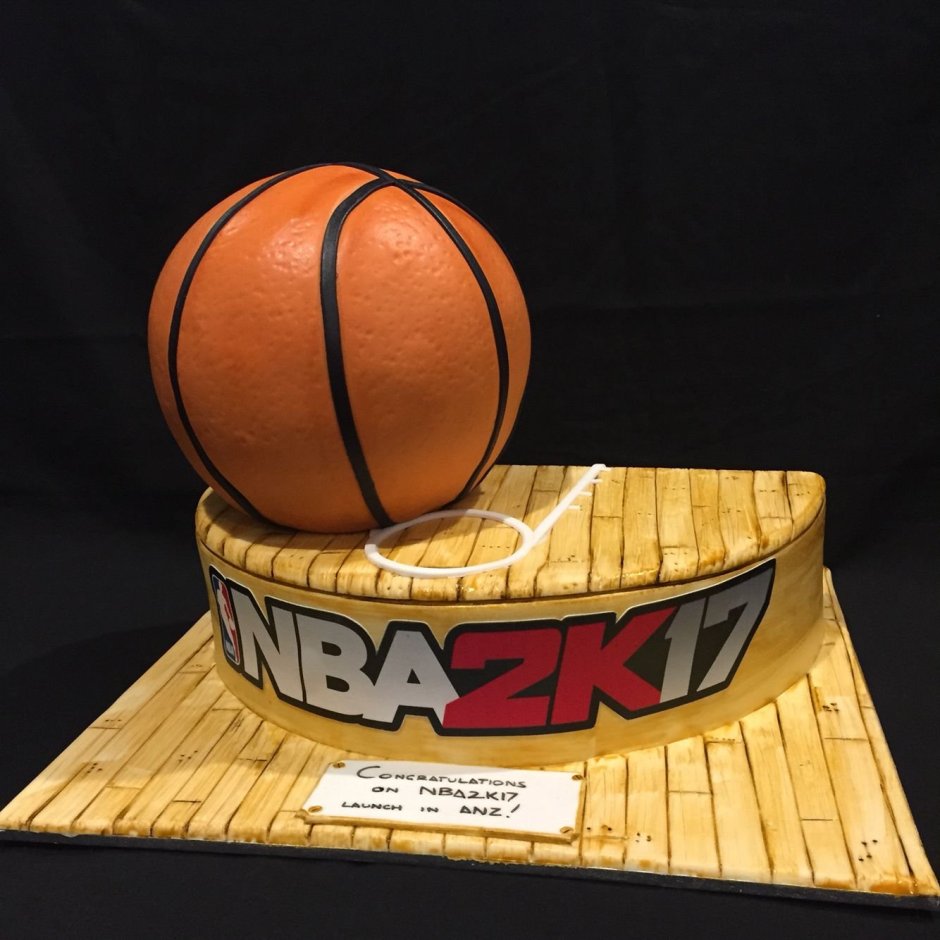 Декор торта баскетбол