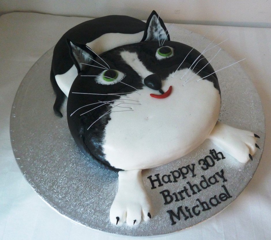 Торт кошка из крема