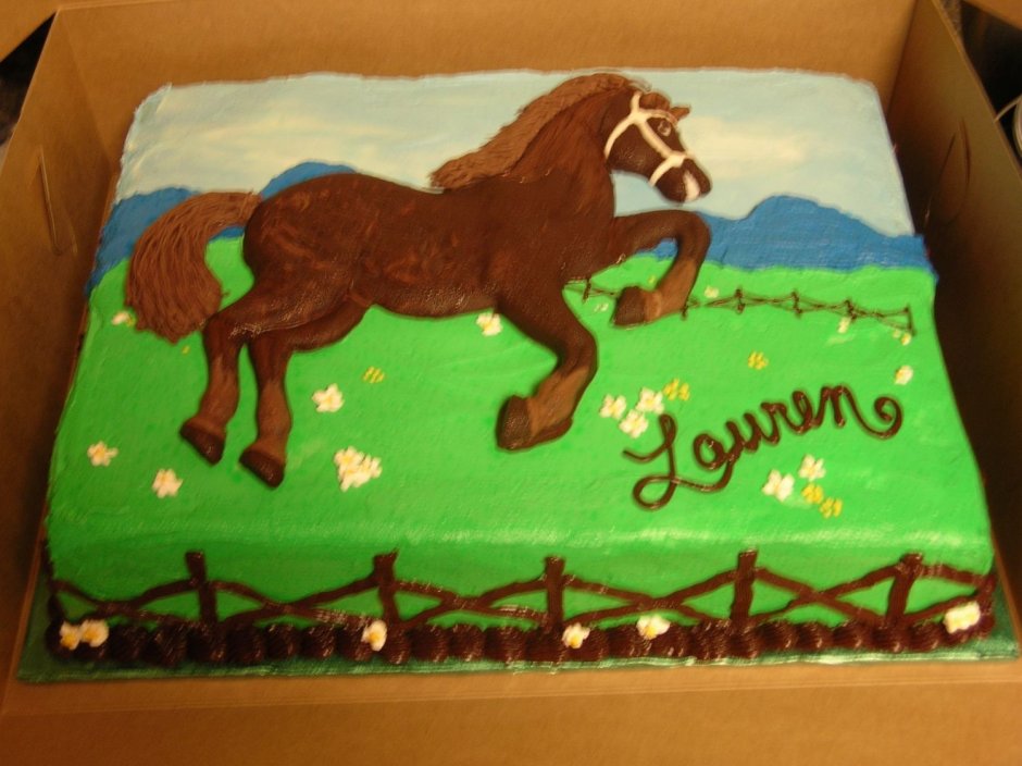 Торт с лошадью на свадьбу
