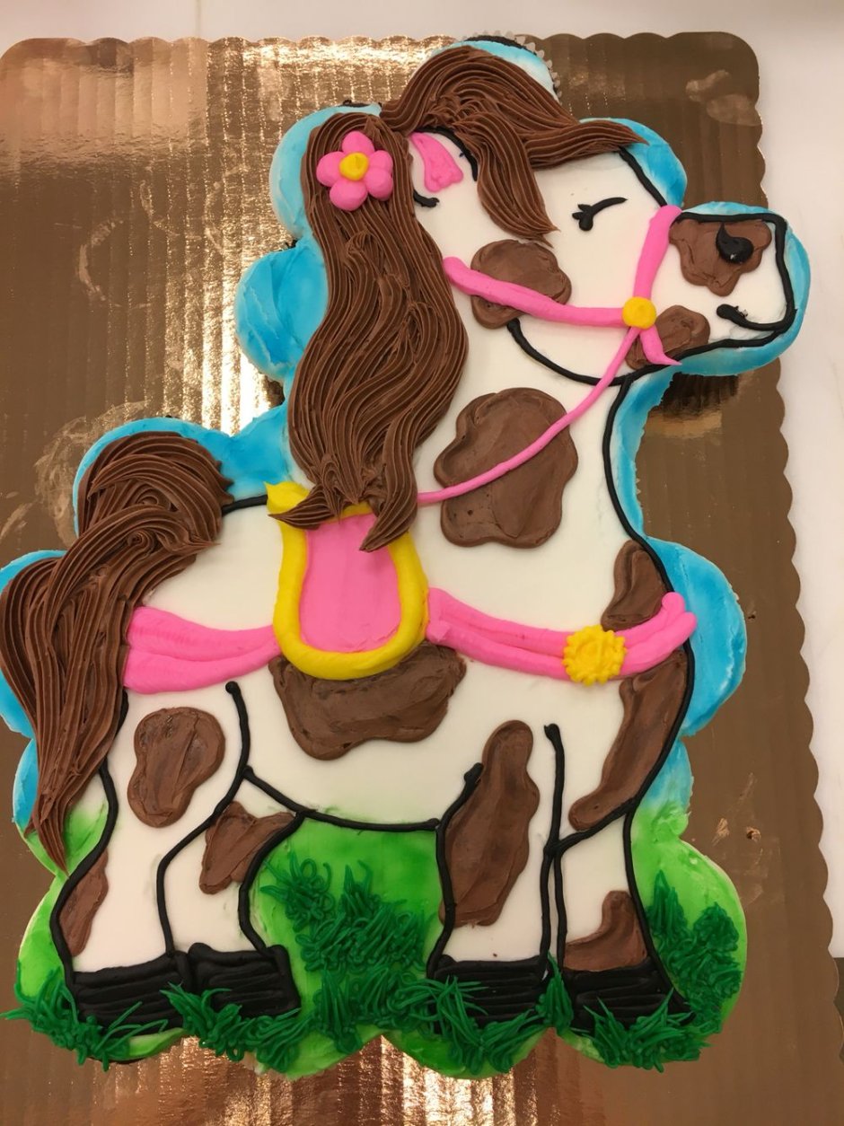 Торт с лошадью
