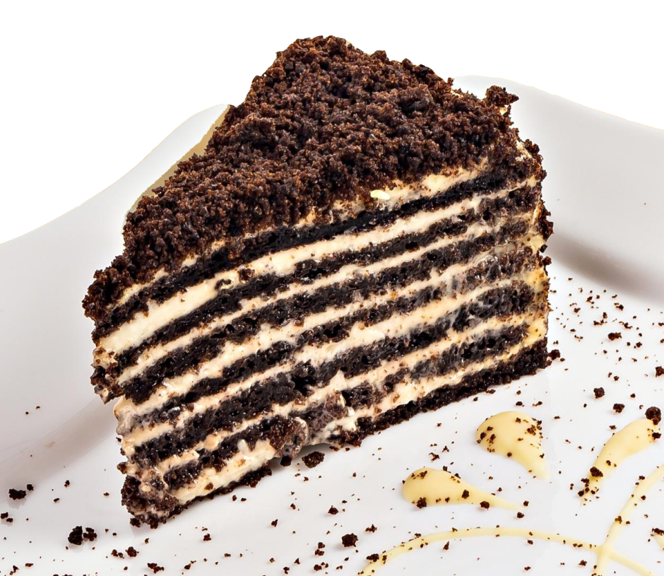 Маково черничный торт