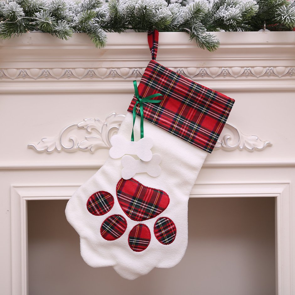 Рождественские носки из Мешковины