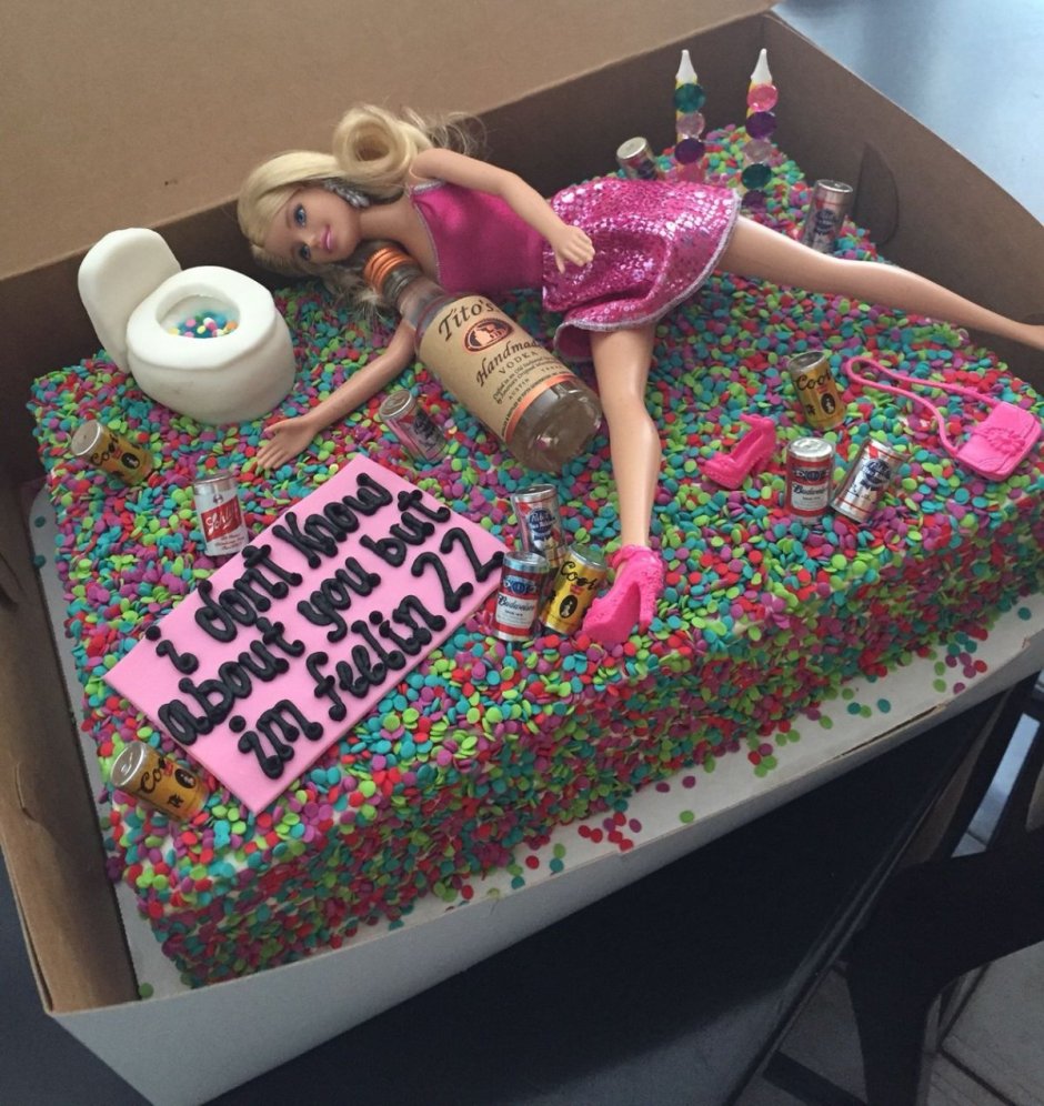 Торт для девушки на день рождения креативный