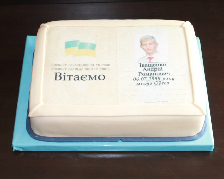 Торт в виде Украины