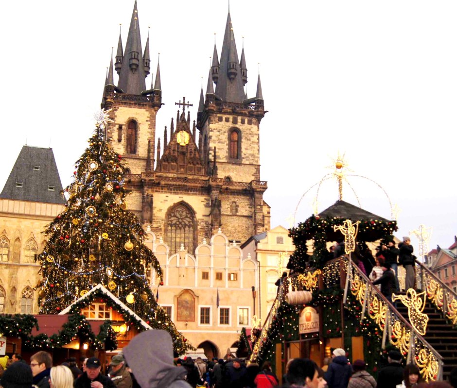 Прага Чехия зима