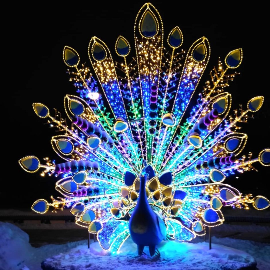 Фигура светодиодная Снежинка 40х40см,35шт led,цветная