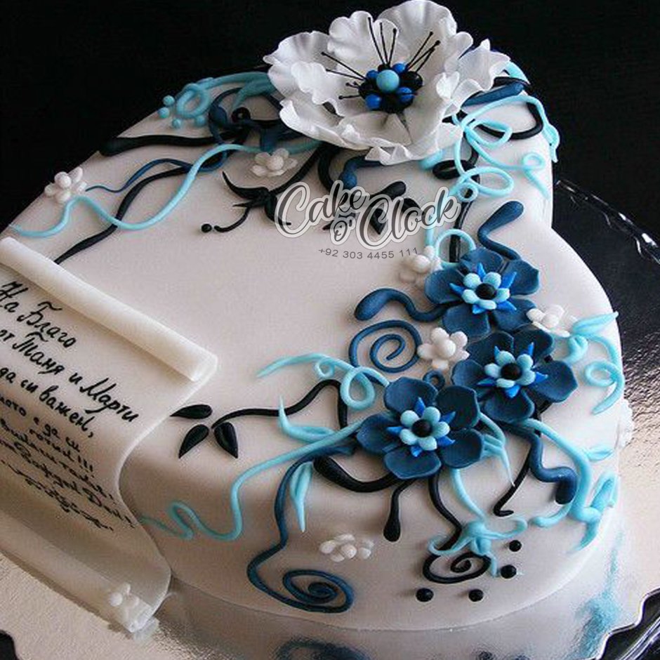 Торт на сапфировую свадьбу торт