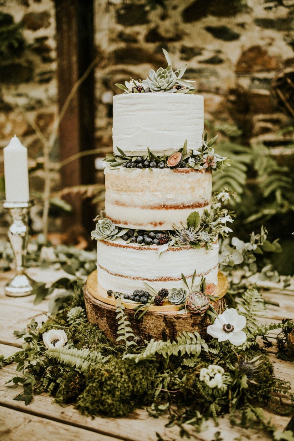 Свадебный торт в стиле бохо Шик
