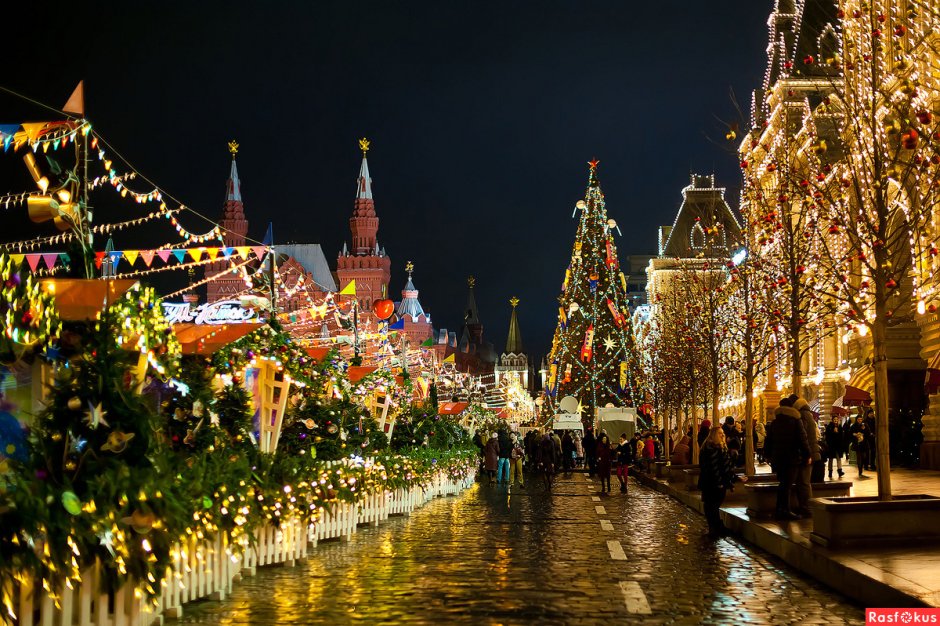 Вечерняя Новогодняя Москва
