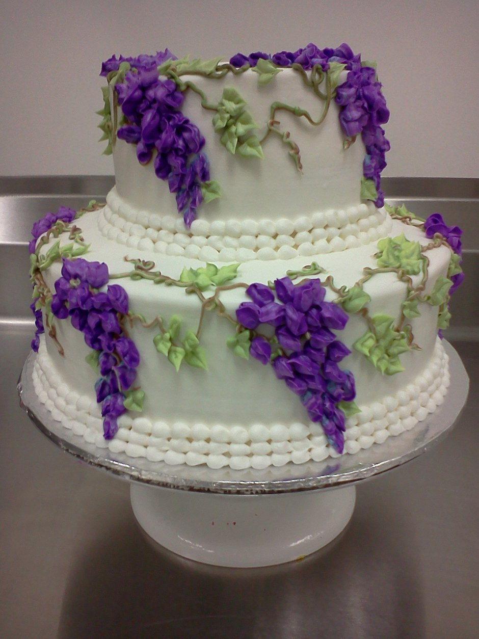 Свадебный торт разноцветный