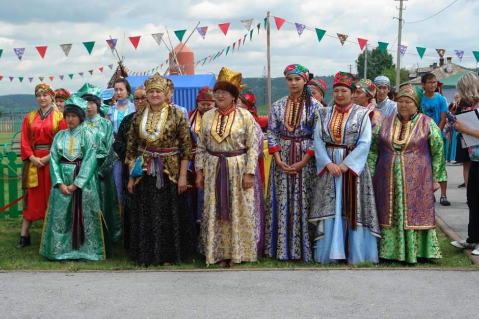 Кумандинцы Алтая национальный костюм