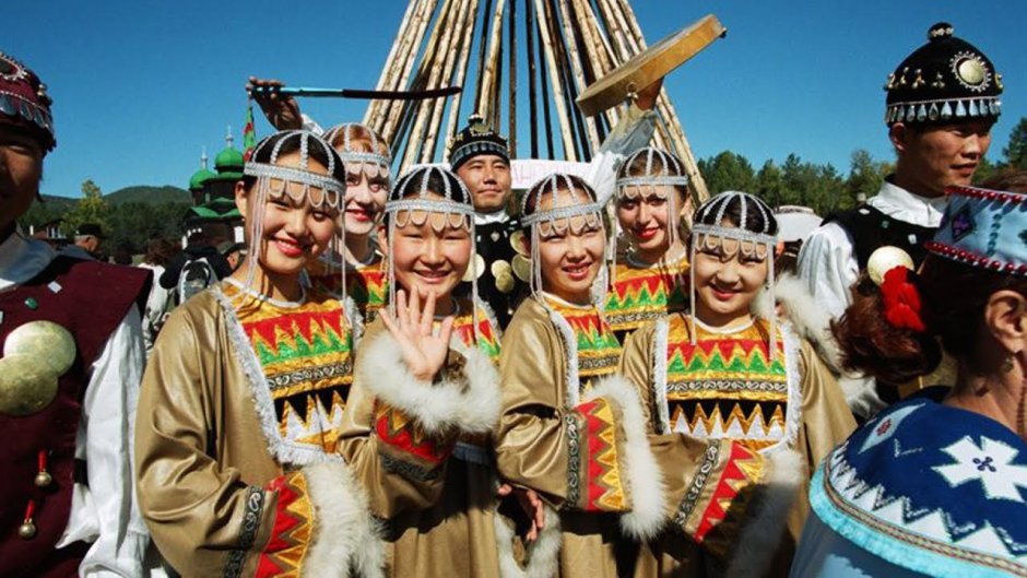 Кумандинцы Алтая национальный костюм