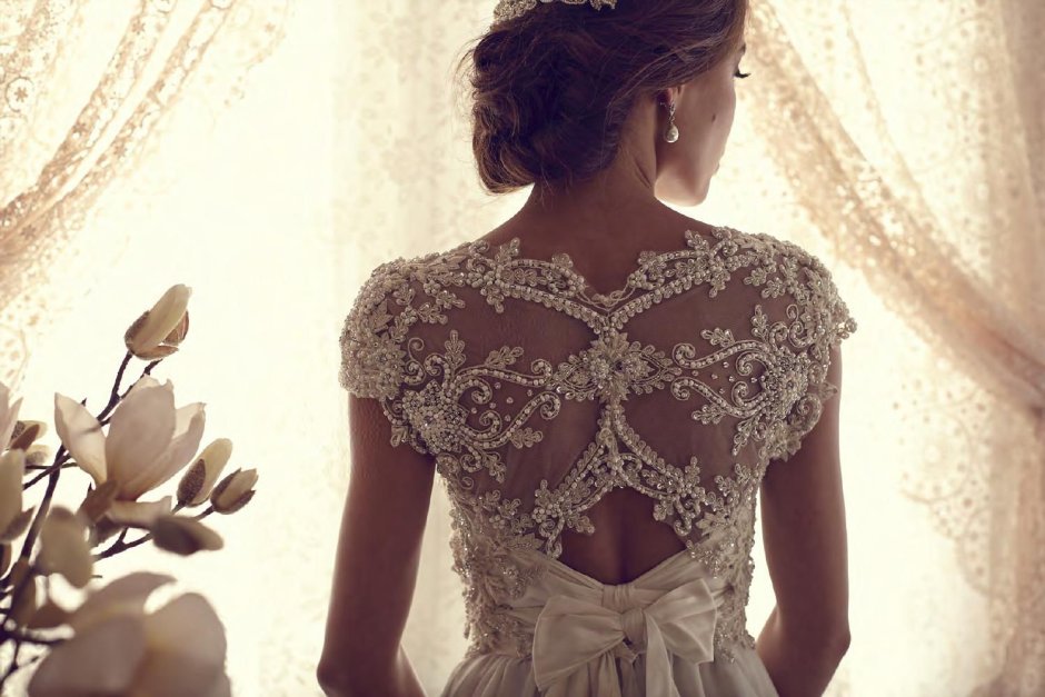 Pnina Tornai Silver Wedding Dress