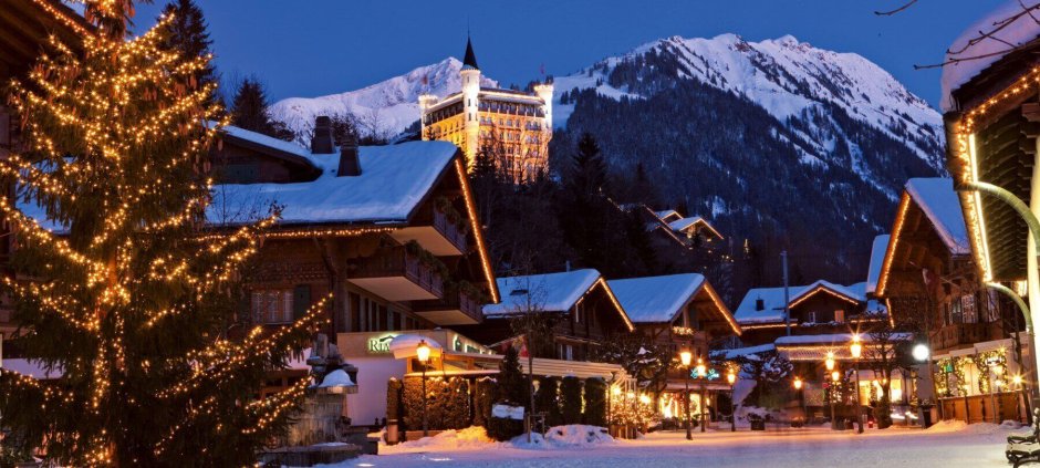 Австрия горы Тироль зимой