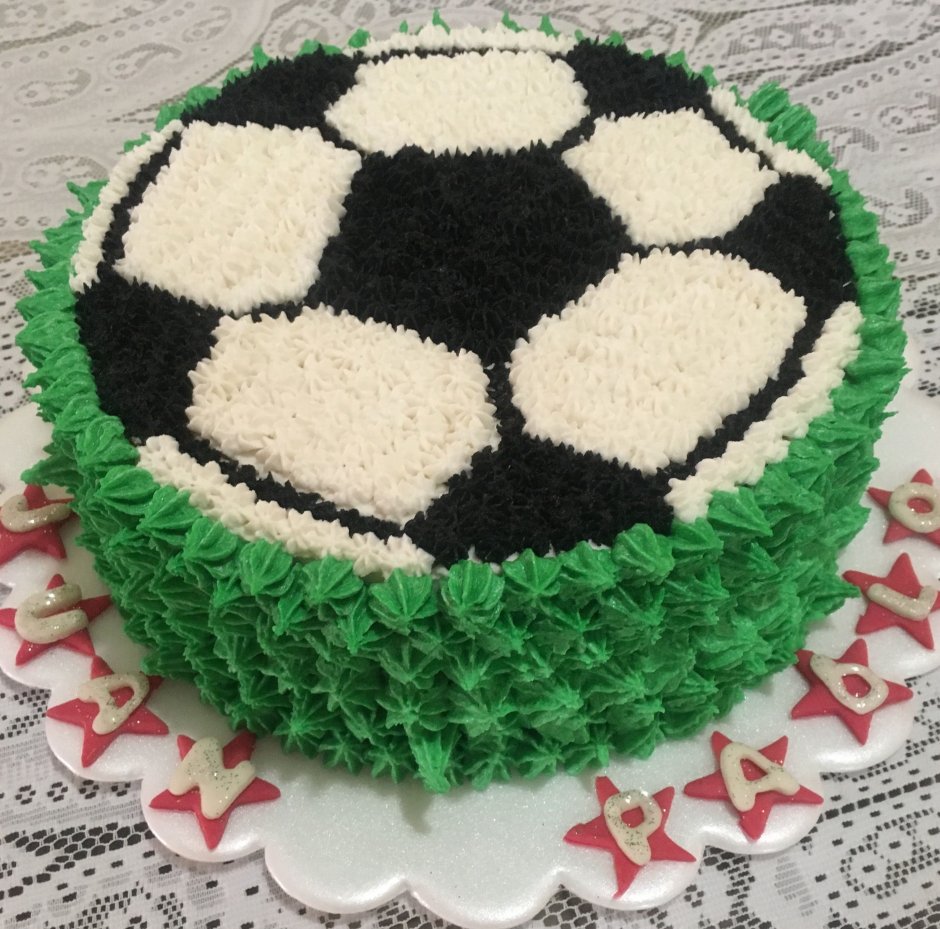 Торт на футбольную тему
