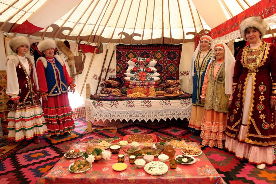 Башкирский национальный костюм женский кулдэк