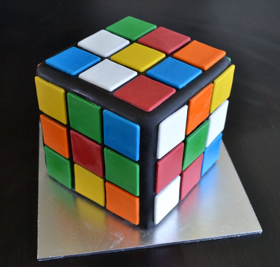 Торт кубик Рубика МК
