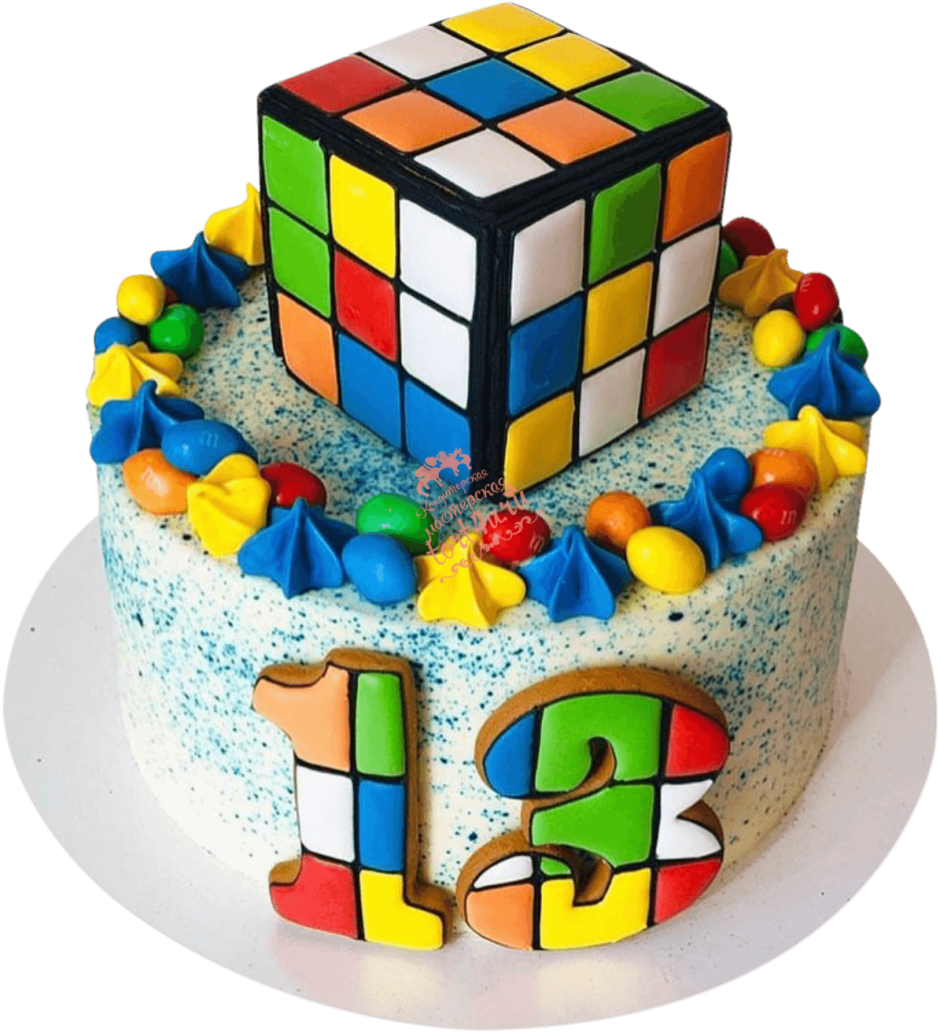 Торт с игральными кубиками