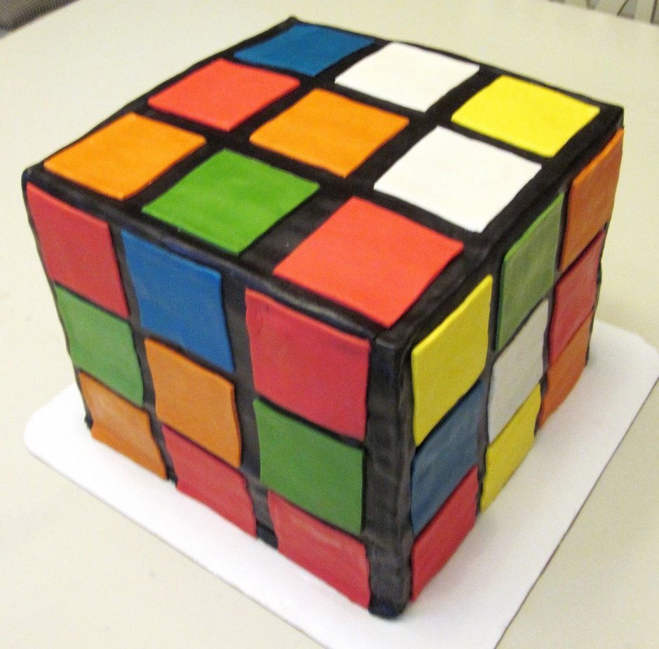 Торт кубик Рубика МК