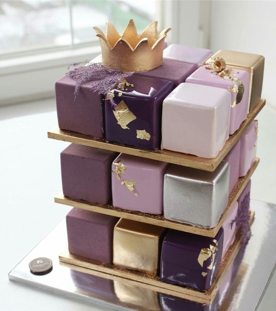 Торт кубик Рубика на день рождения