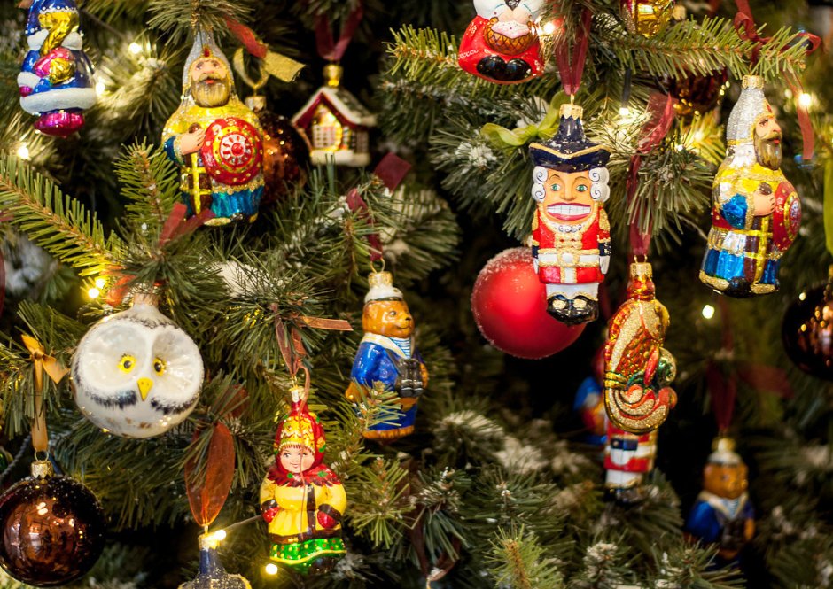 Советские новогодние игрушки на елку
