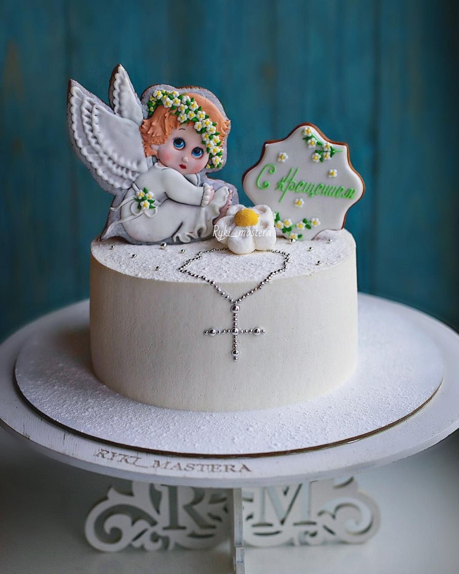 Торт с ангелочками на день рождения