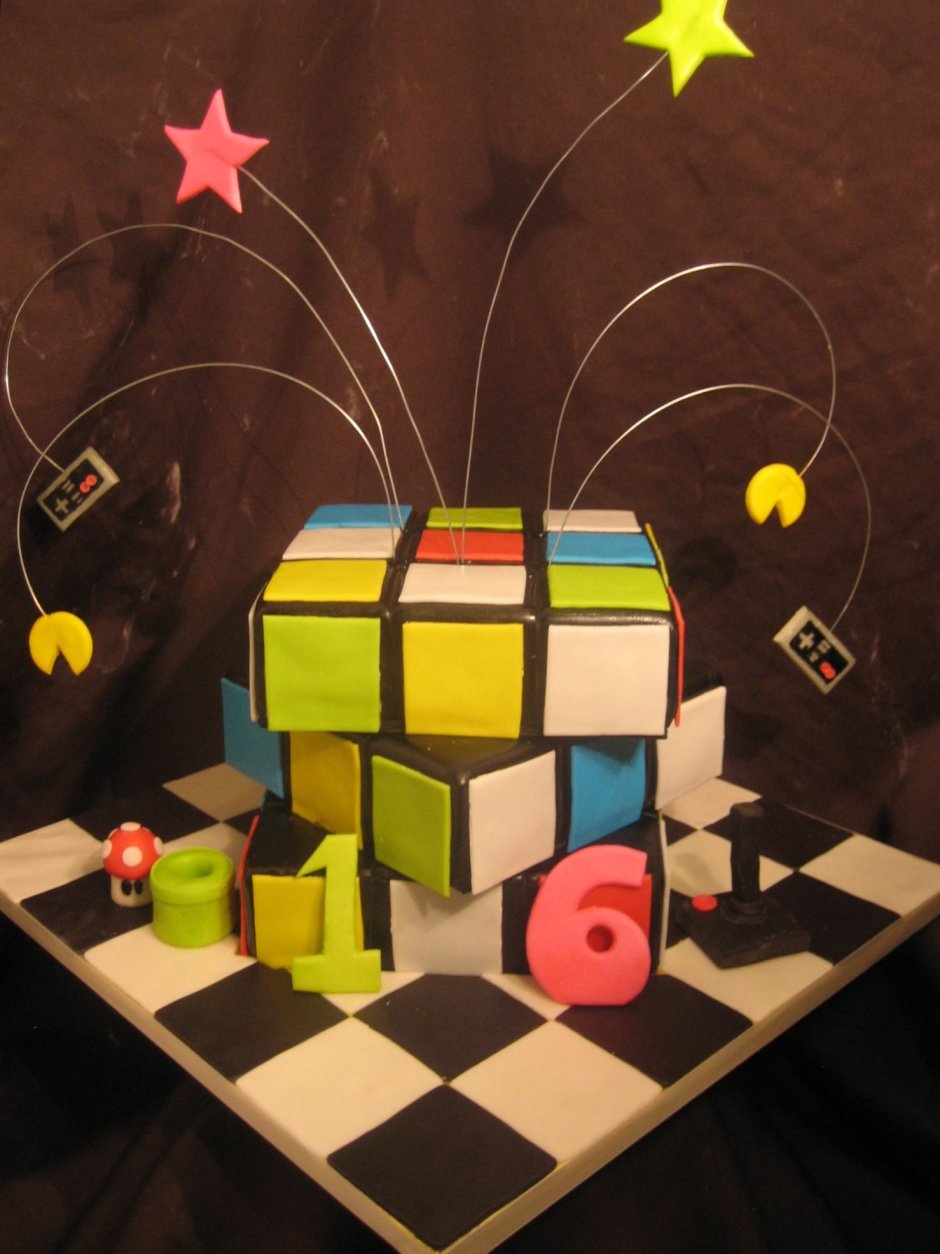 Торт кубик рубик Седрик Гроле