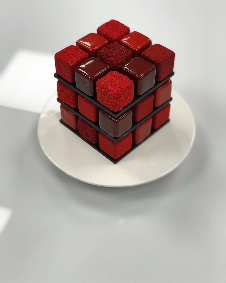 Торт кубик рубик муссовый