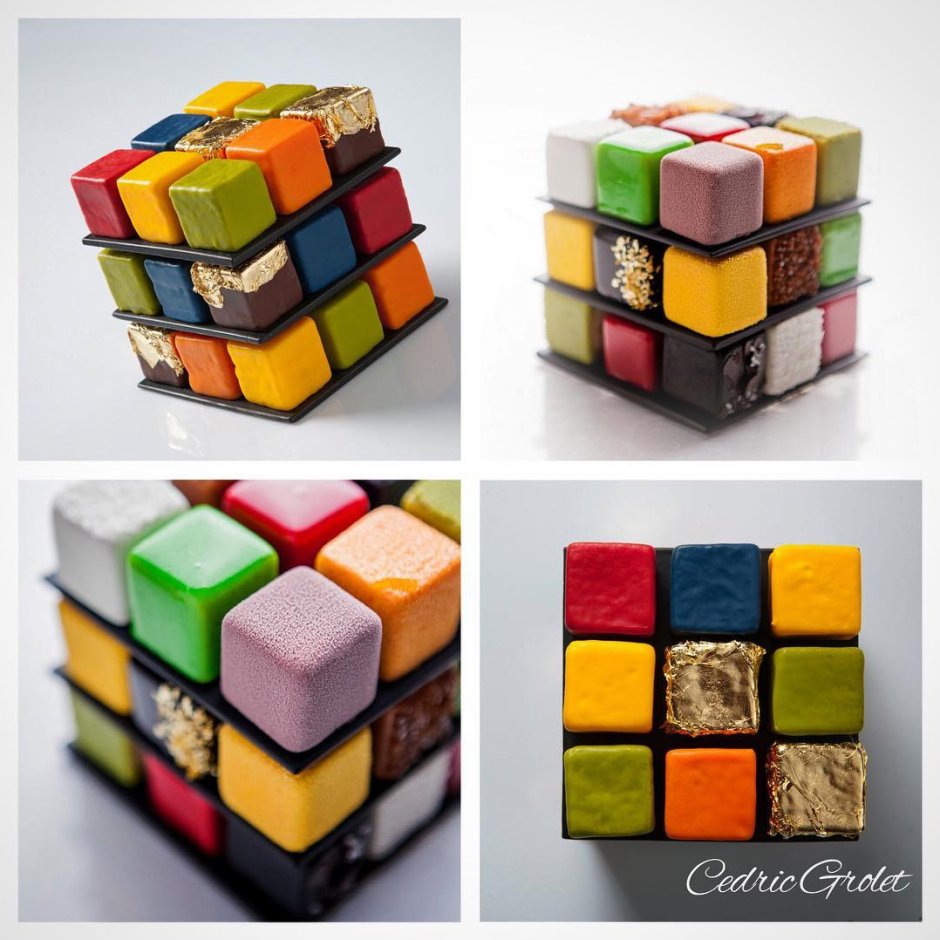 Торт с пряниками кубик рубик