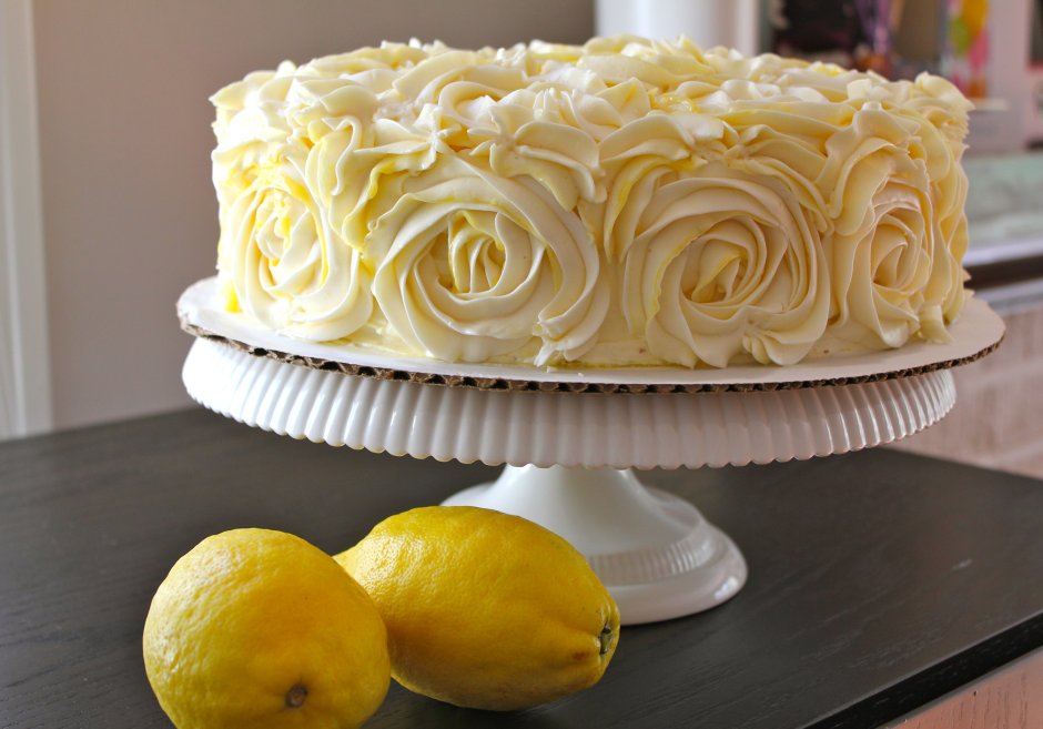 Лимонный торт с меркнгой