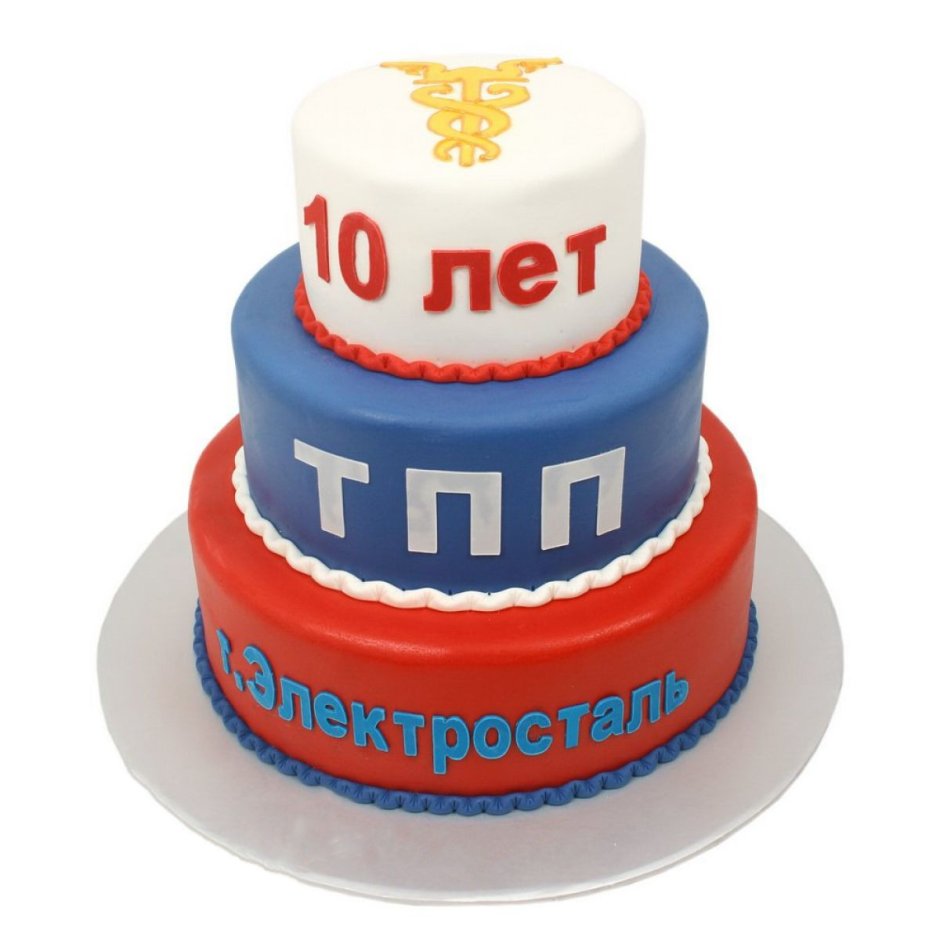 Торт с коржами российский флаг