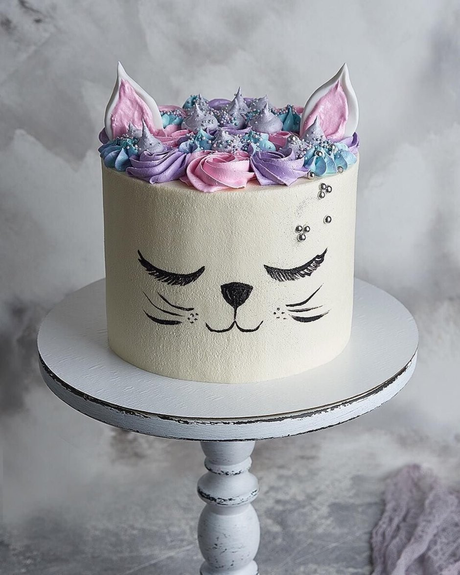 Торт в стиле кошки