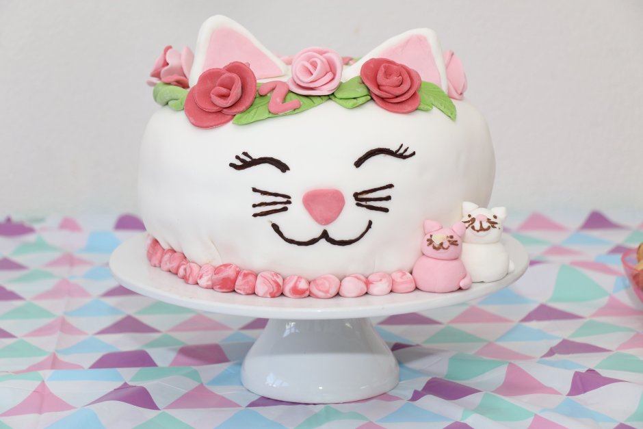 Торт с котятами для девочки