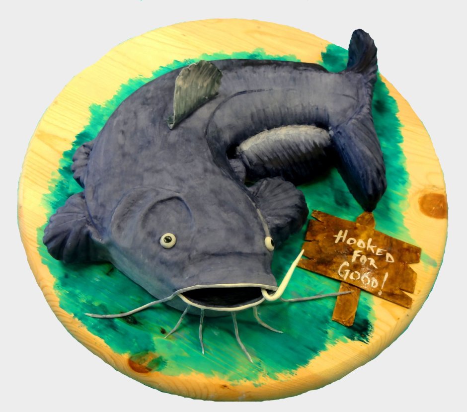 Торт для рыбака с сомом