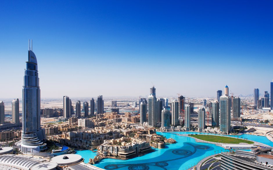 Панорама Дубая с Бурдж Халифа