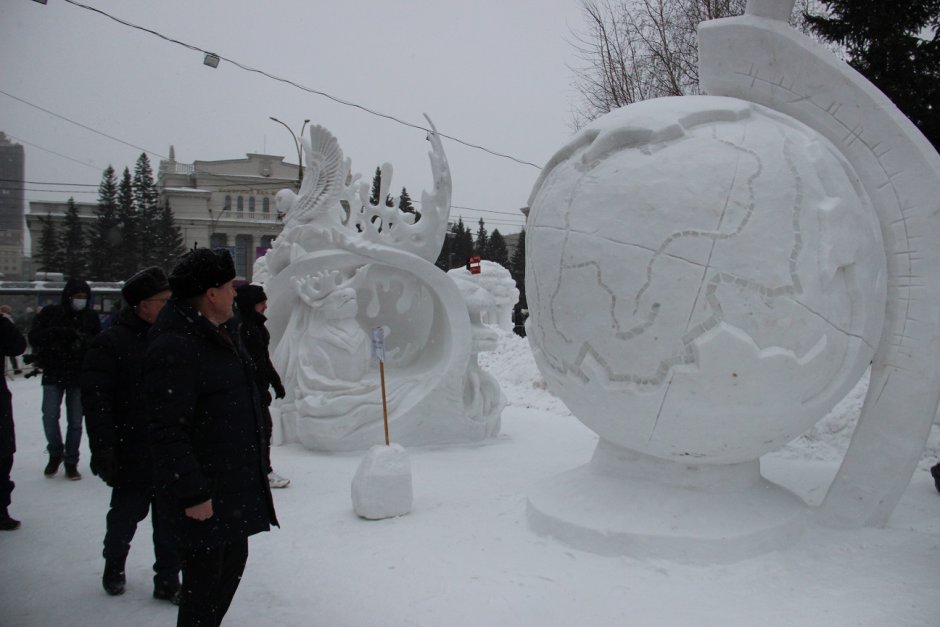 Фигура из снега этнос Сибири