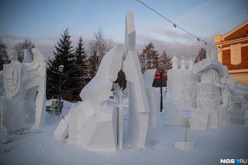 Сибирский фестиваль снежной скульптуры Новосибирск 2022