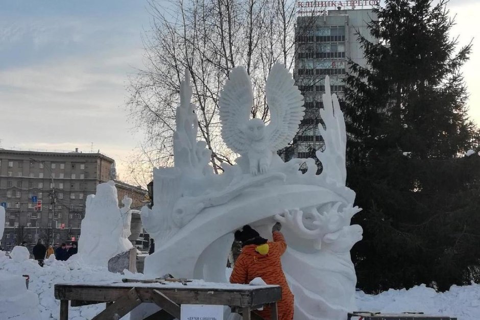 Фестиваль снежных фигур Новосибирск 2021
