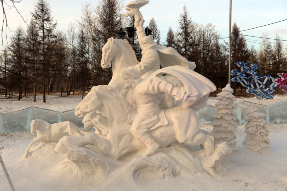7 Сибирский фестиваль снежных скульптур