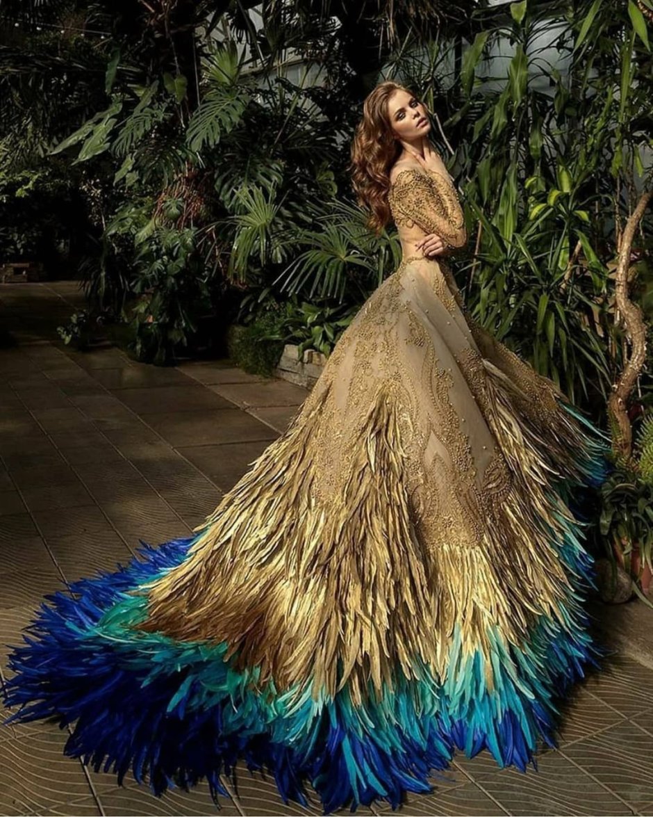 Платье Павлин Peacock Dress