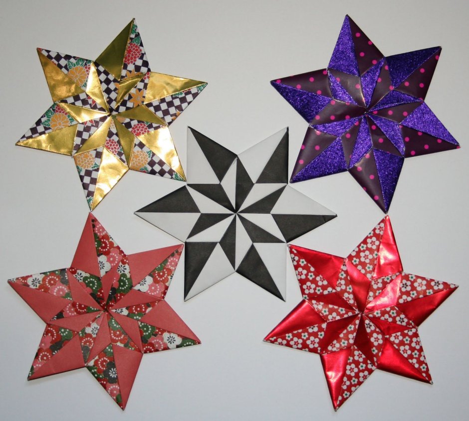 Шестиконечная звезда оригами
