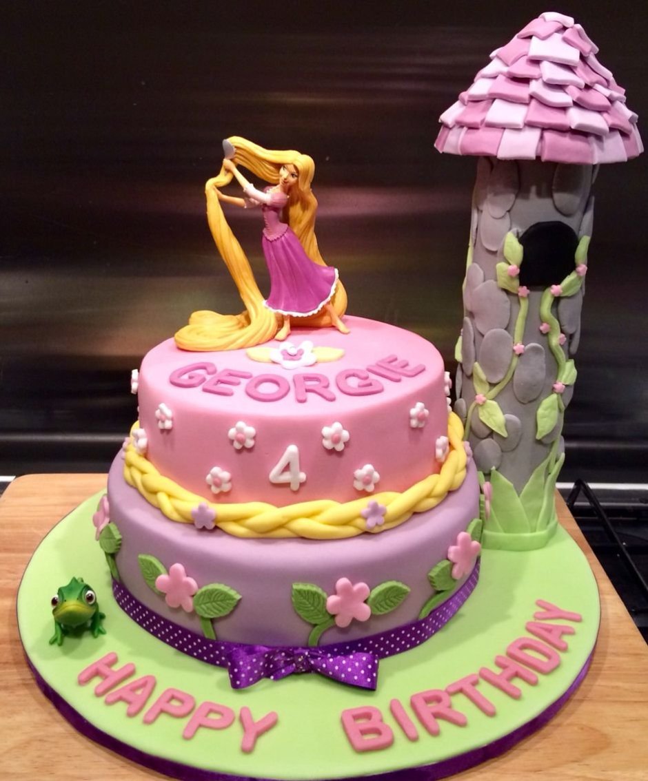 Рапунцель и Дисней принцессы торт
